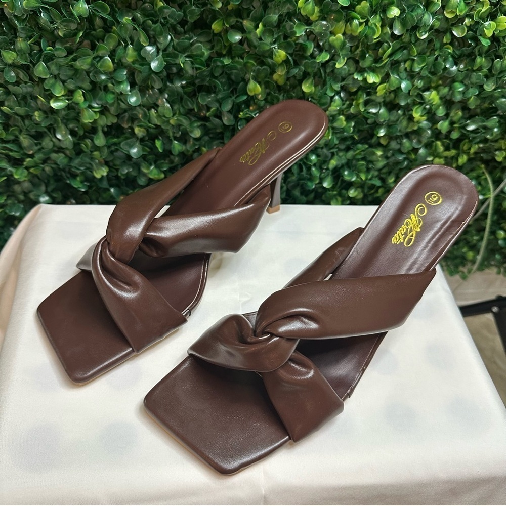 Mata Shoes Brown High Heels Stilletos Size 39 - Picture 2 of 13